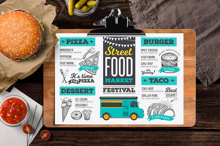 Food Truck Menu Template