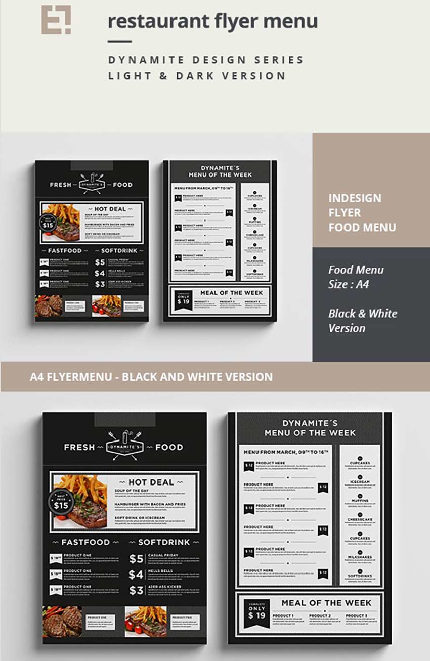 Restaurant Menu Flyer