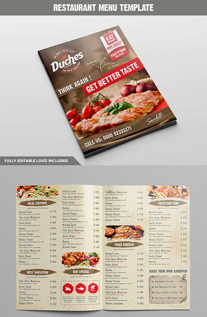 Restaurant Menu Template