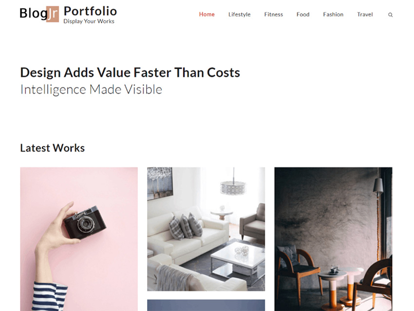 BlogJr Portfolio - WordPress Portfolio Themes Free