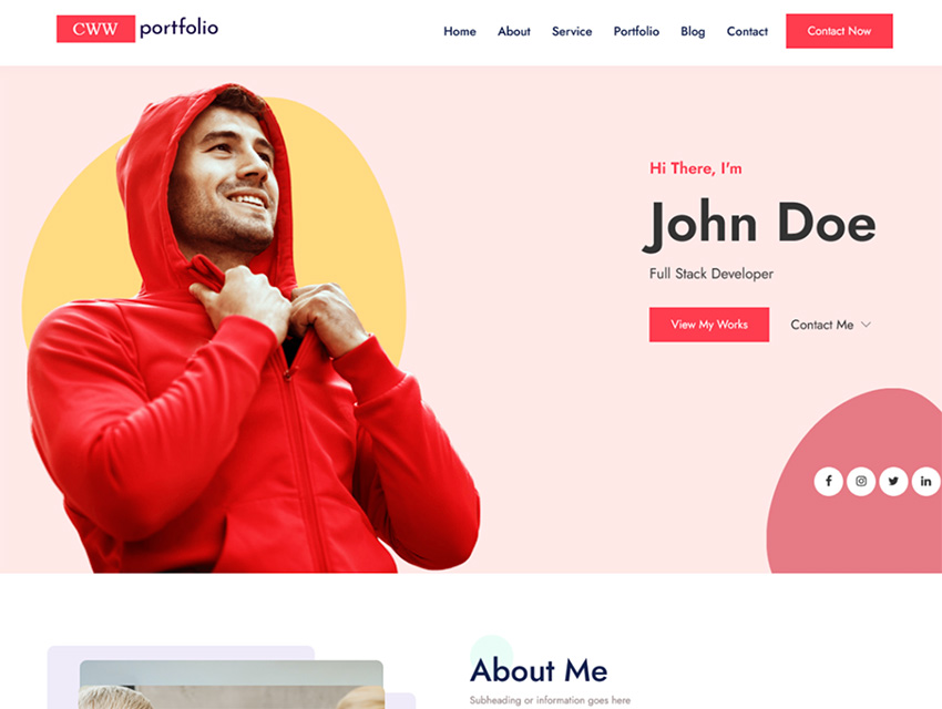 CWW Portfolio - WordPress Portfolio Themes Free