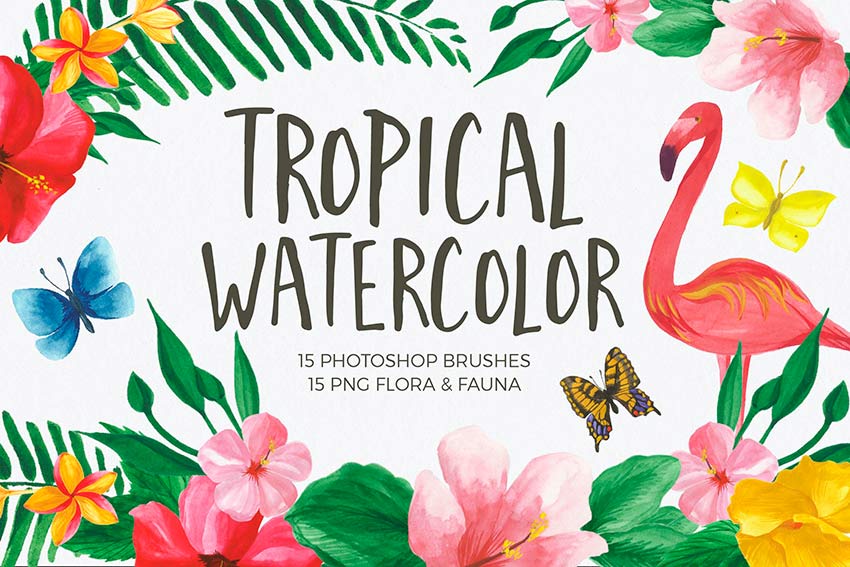 Watercolor Brushes for Photoshop