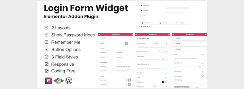 Elementor WordPress Custom Login Form