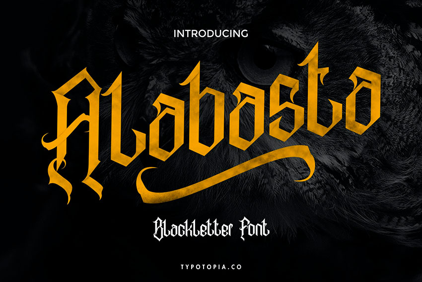 Alabasta - The Blackletter Font (OTF, TTF, WOFF)