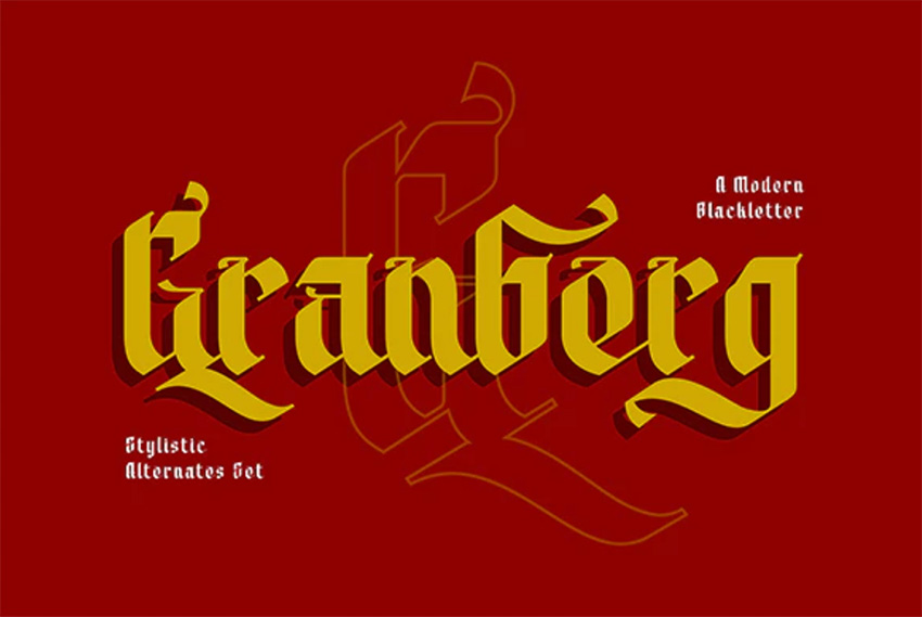 Granberg Modern Blackletter Font (OTF, TTF)