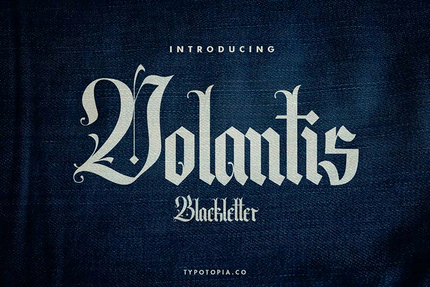 Volantis Vintage Blackletter Font (OTF, TTF, WOFF)