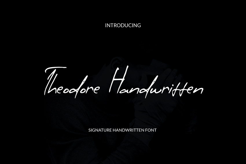 Handgeschriebene-Schriftart