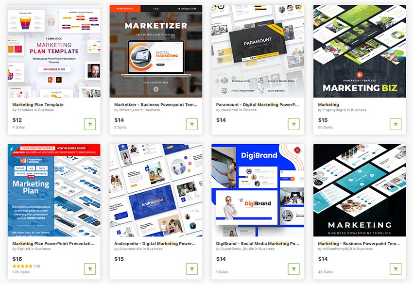 Best marketing PPT presentations to buy one at a time.