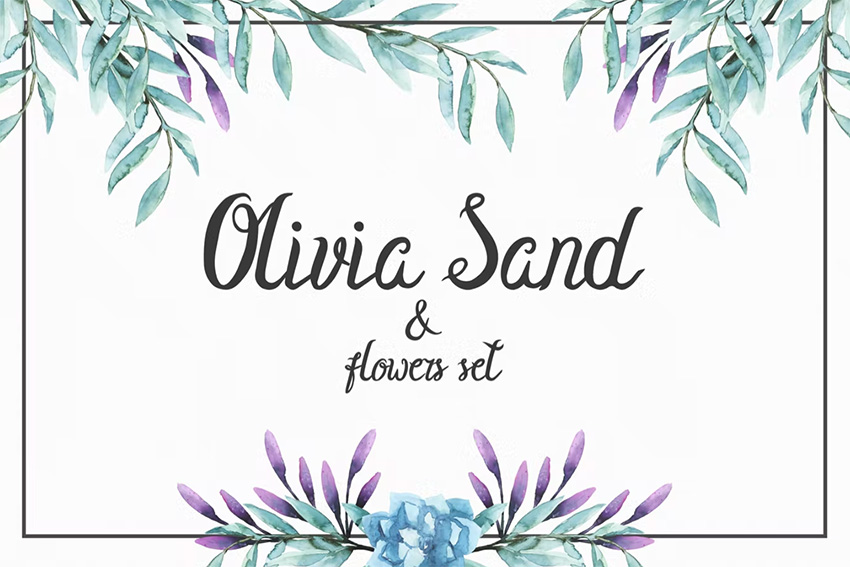 Olivia Sand Typeface