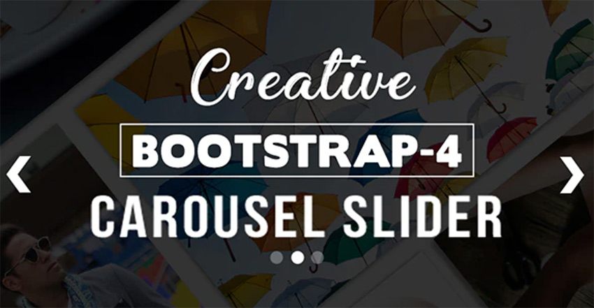 Creative BS-4 Carousel HTML Slider