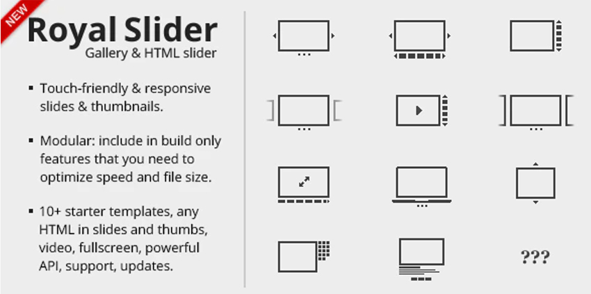 RoyalSlider – Touch-Enabled HTML Slider Image Gallery