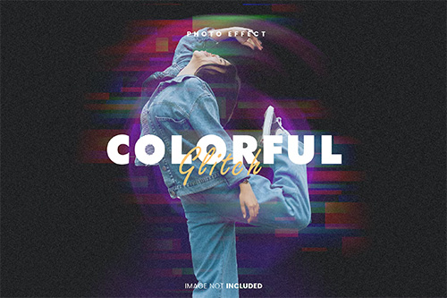Colorful Glitch Photo Effect