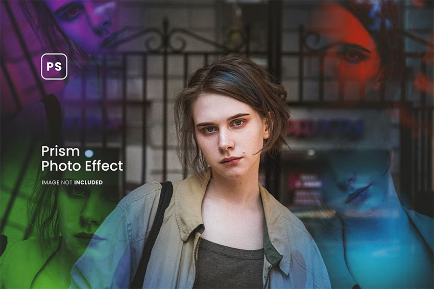 Prism Effect Photoshop (PSD)