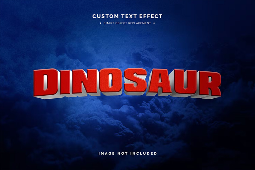 3D Text Effect Photoshop (PSD)