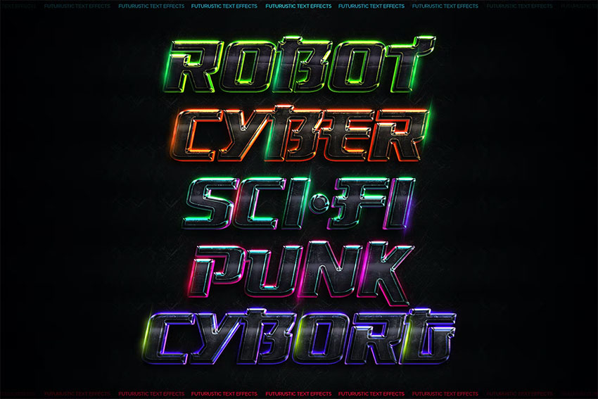 Cyberpunk Text Effects (PSD)