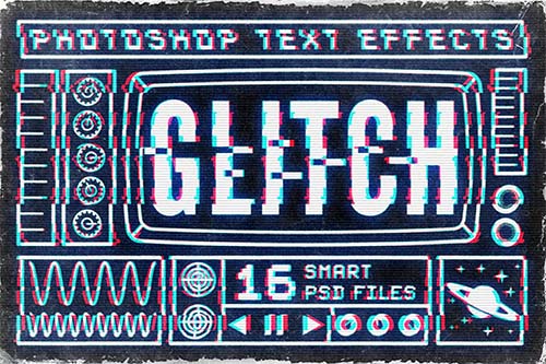 Photoshop Glitch Text Effects