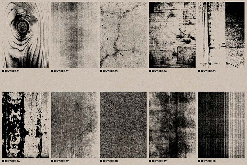 Get this cool distressed texture Illustrator pack from Envato Elements.