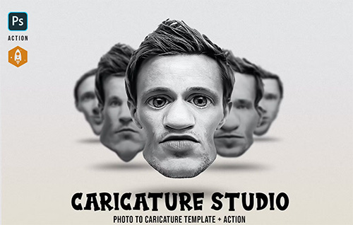 Caricature Studio Action