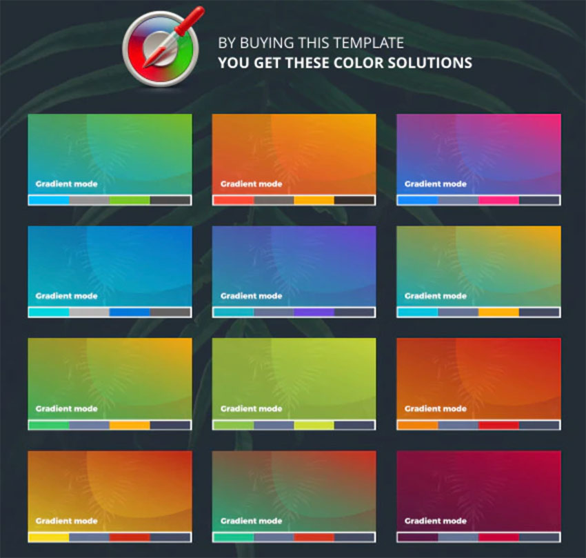 Google slides templates come in different color schemes or are fully customizable.