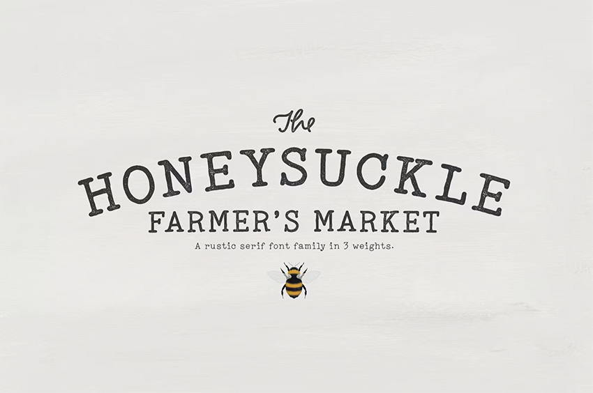 Honeysuckle Market Font