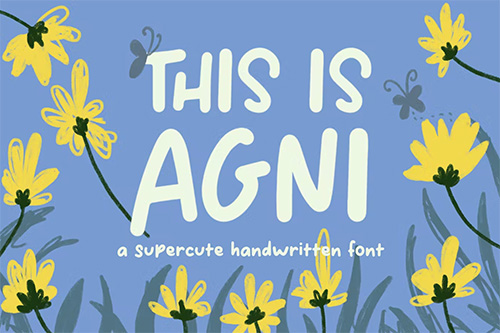 Agni – Cute Handwritten Font