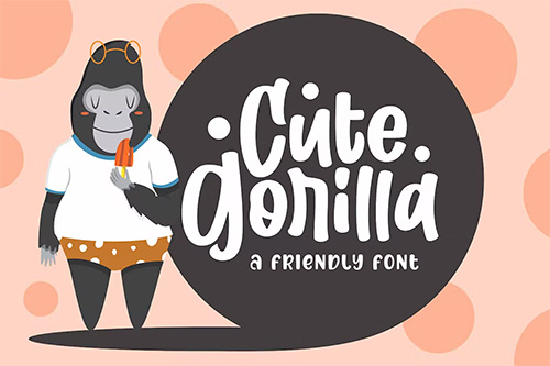 Gorilla Cute Font Ideas