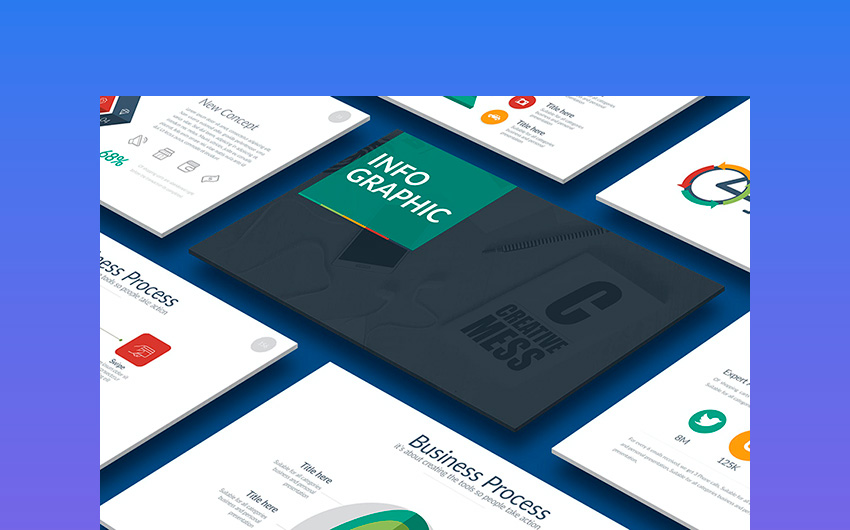 Infografik-Vorlage für Powerpoint