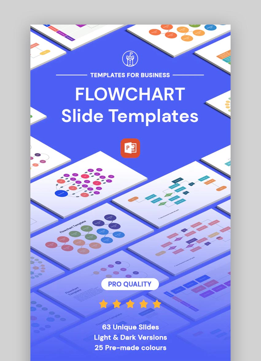 New Flowchart PPT Slide Template