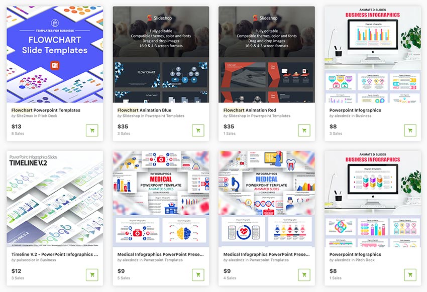 Browse through these flowchart template PowerPoints from GraphicRiver.