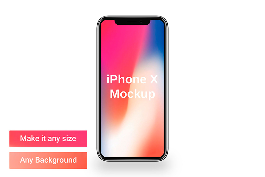 iPhone X Mockup Template (PSD)