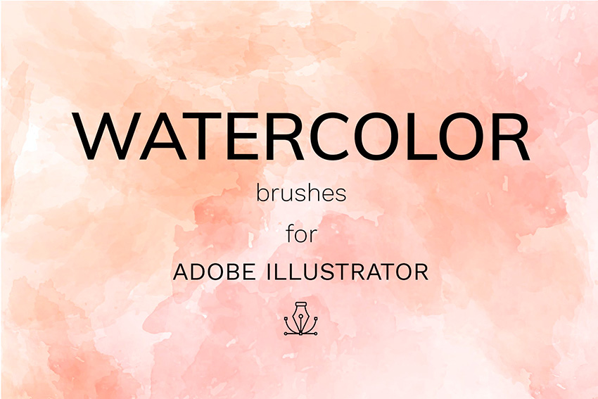 Vector Watercolor Brush Illustrator Kit (AI)
