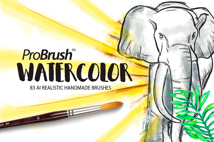 Watercolor ProBrush Pack (AI)