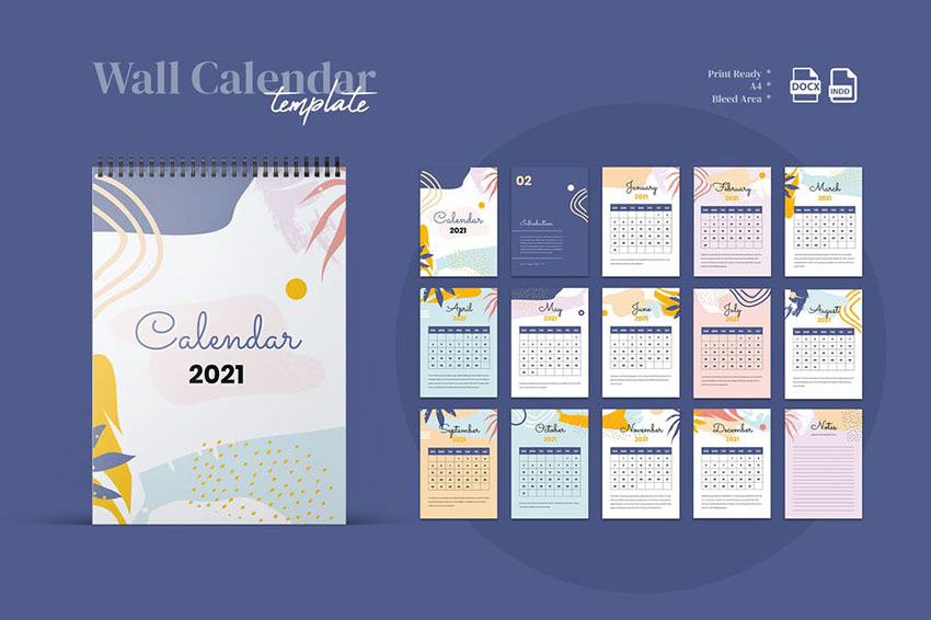 25 Best InDesign Calendar Templates 25 Best InDesign Calendar Templates