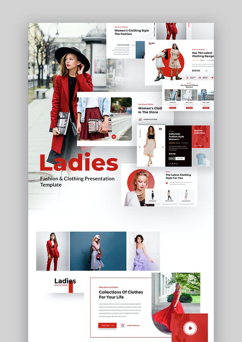 Ladies - New Fashion PPT Template