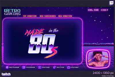 Retro Streaming Overlays