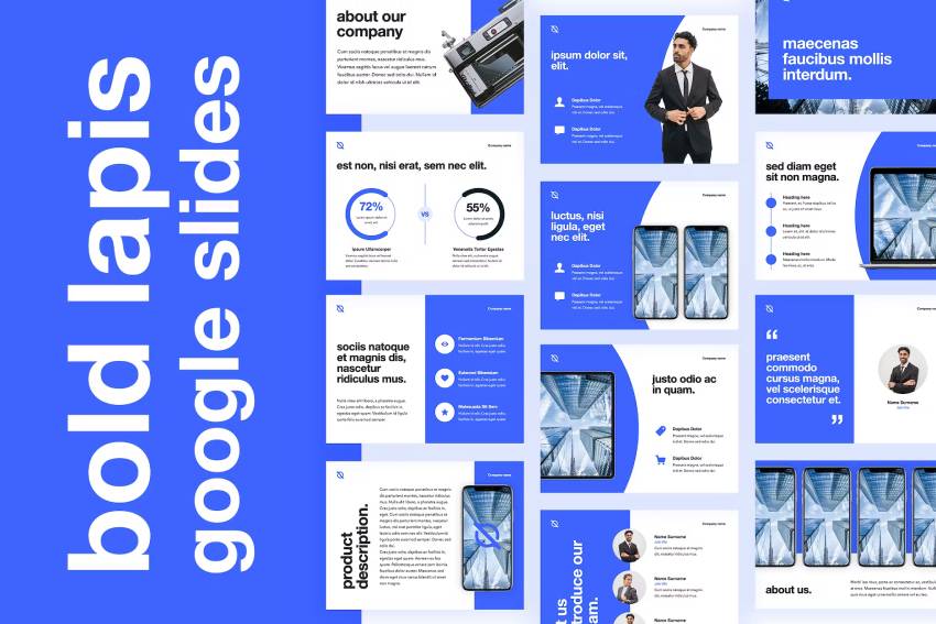 Bold Lapis Google Slides Theme