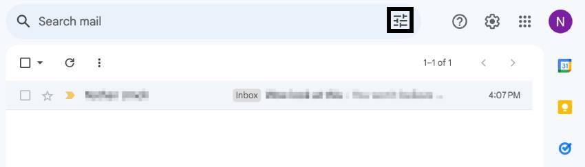 Filter emails by sender in Gmail