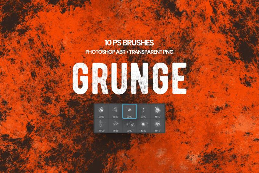 Grunge Photoshop Texture Brushes