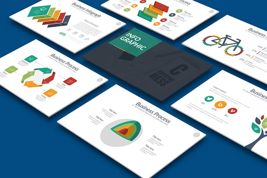 Infographic - Plantilla de una infografía en PPT 