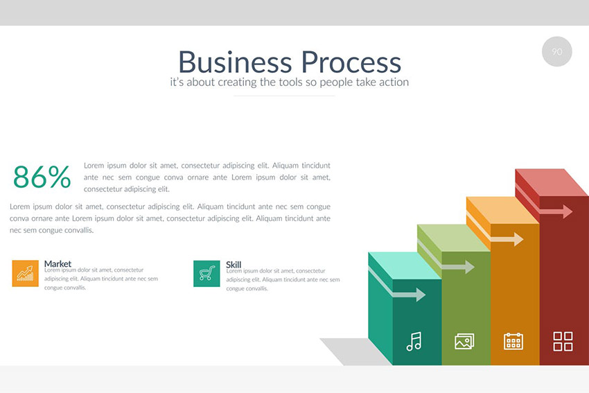 Infographic - Plantilla de una infografía en PPT 