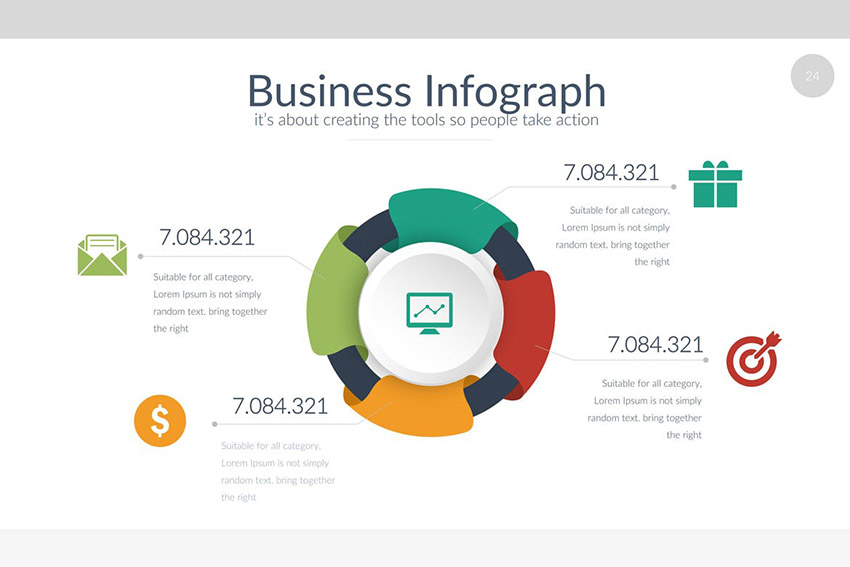 Infographic - Plantilla de una infografía en PPT 
