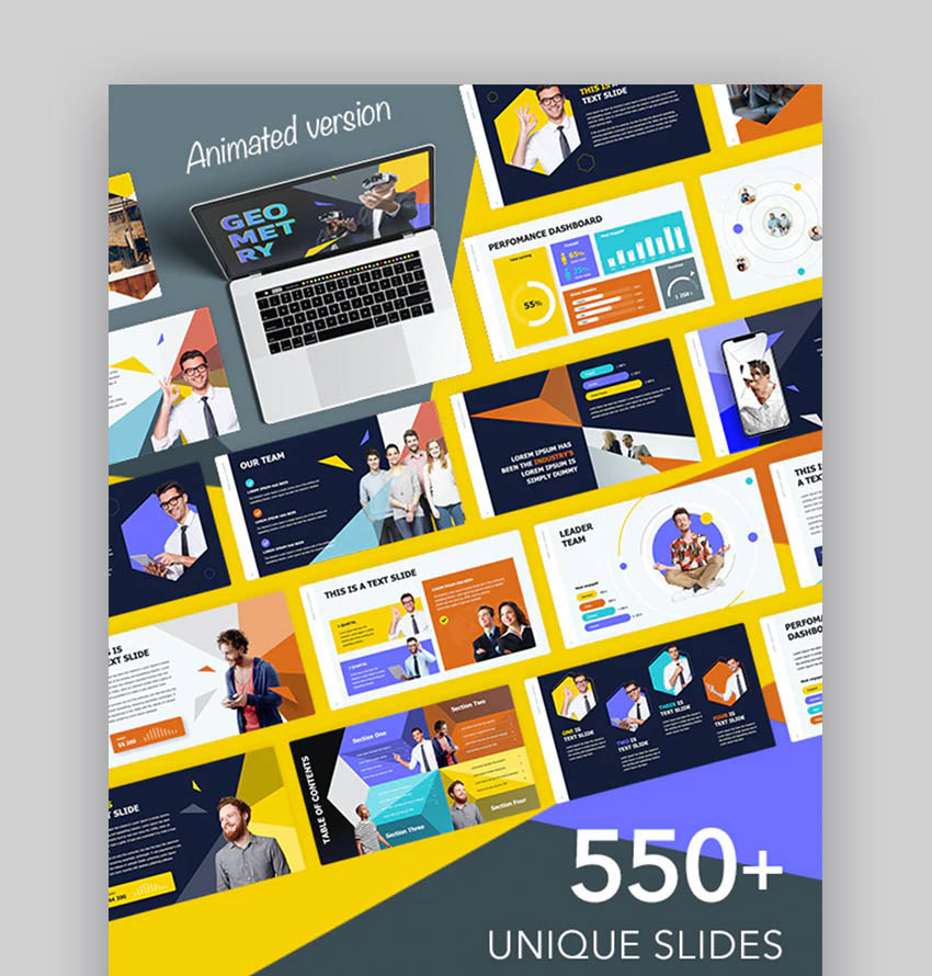 Geometry - Plantilla de una infografía para negocio