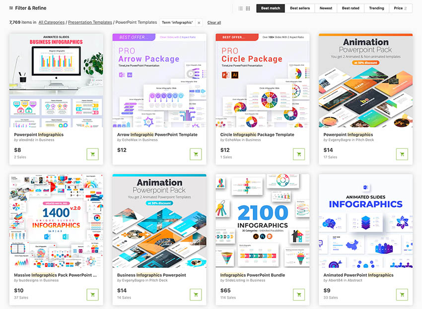 GraphicRiver Infografik-Vorlagen für PowerPoint