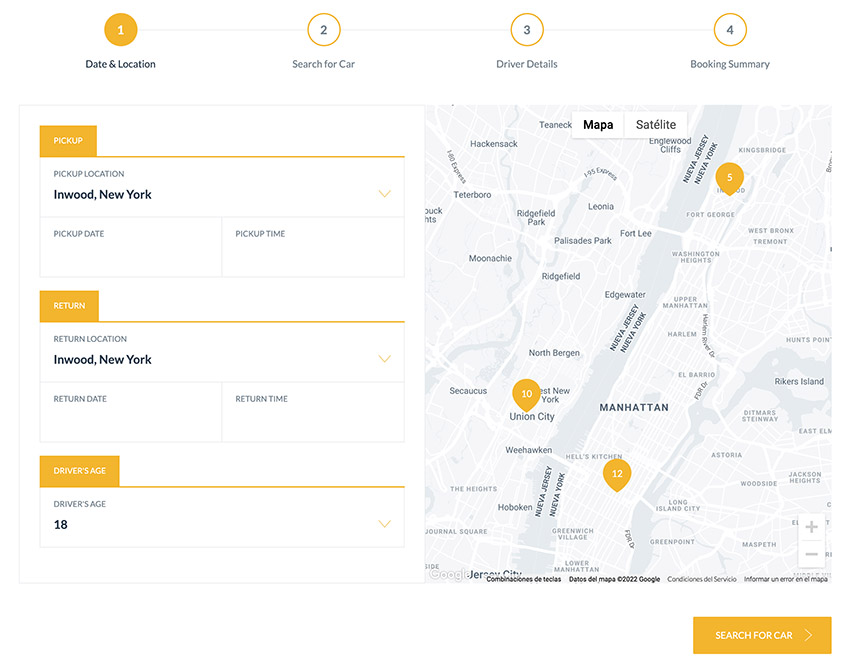 Car Rental Booking Calendar System Plugin WordPress