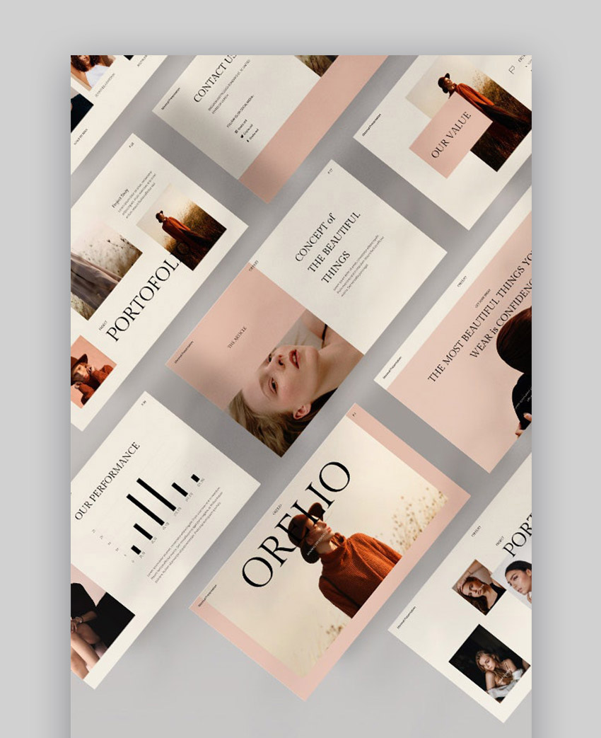 Orelio Simple PowerPoint Background Template