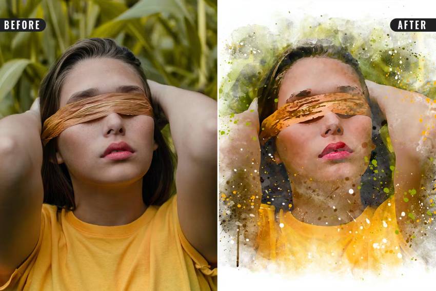 Watercolor Effect Photoshop