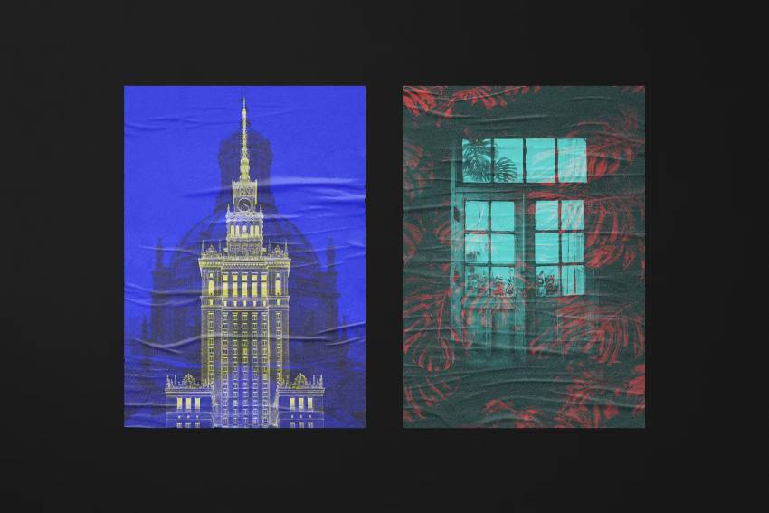 Double Exposure Effect for Posters