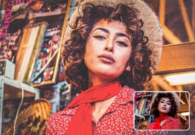 Vintage Print Photo Effect