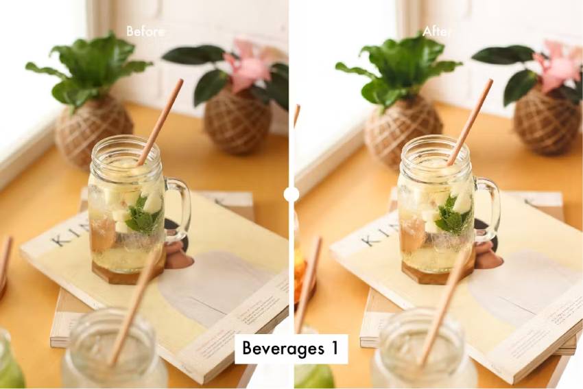 Photoshop and Lightroom Presets for Beverages