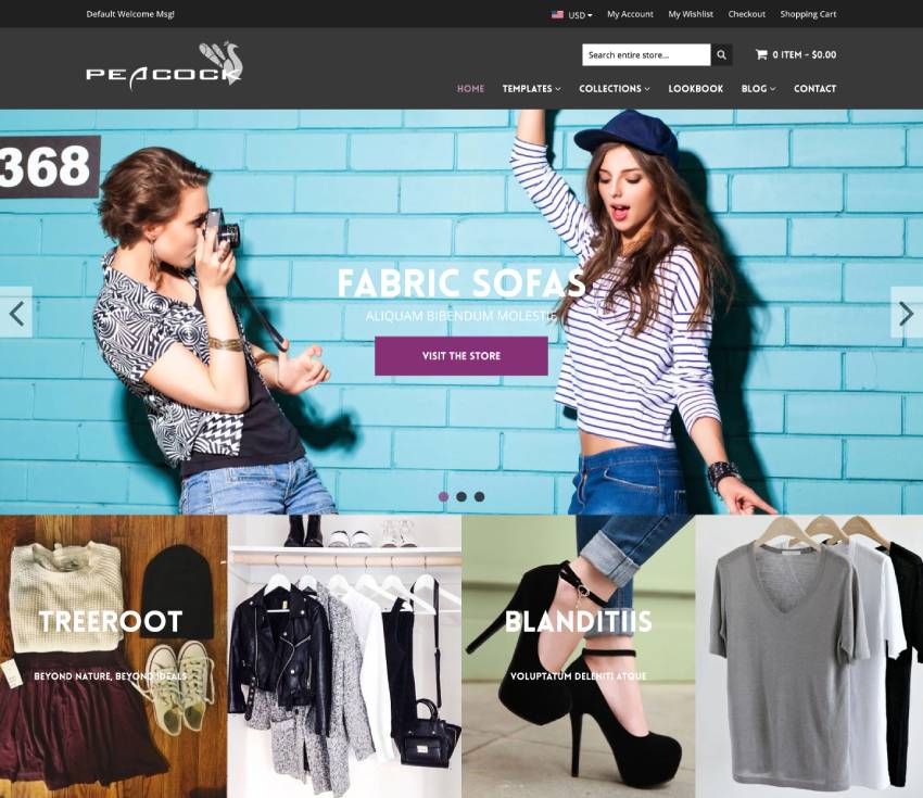 Peacock Best Shopify Templates